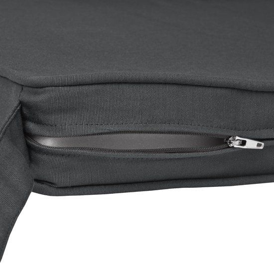 4-Pack Charcoal Grey Tie-On Chair Seat Cushions with Removable Covers, 45 × 40 cm — image 5