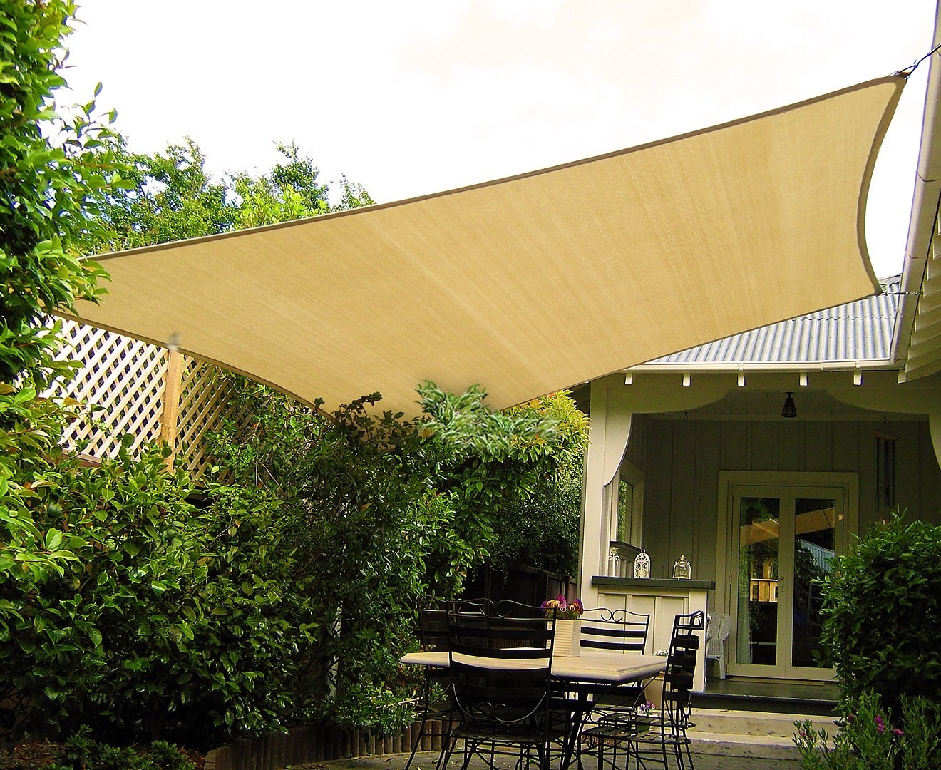 Wallaroo Square Shade Sail 5m x 5m - Sand — image 3