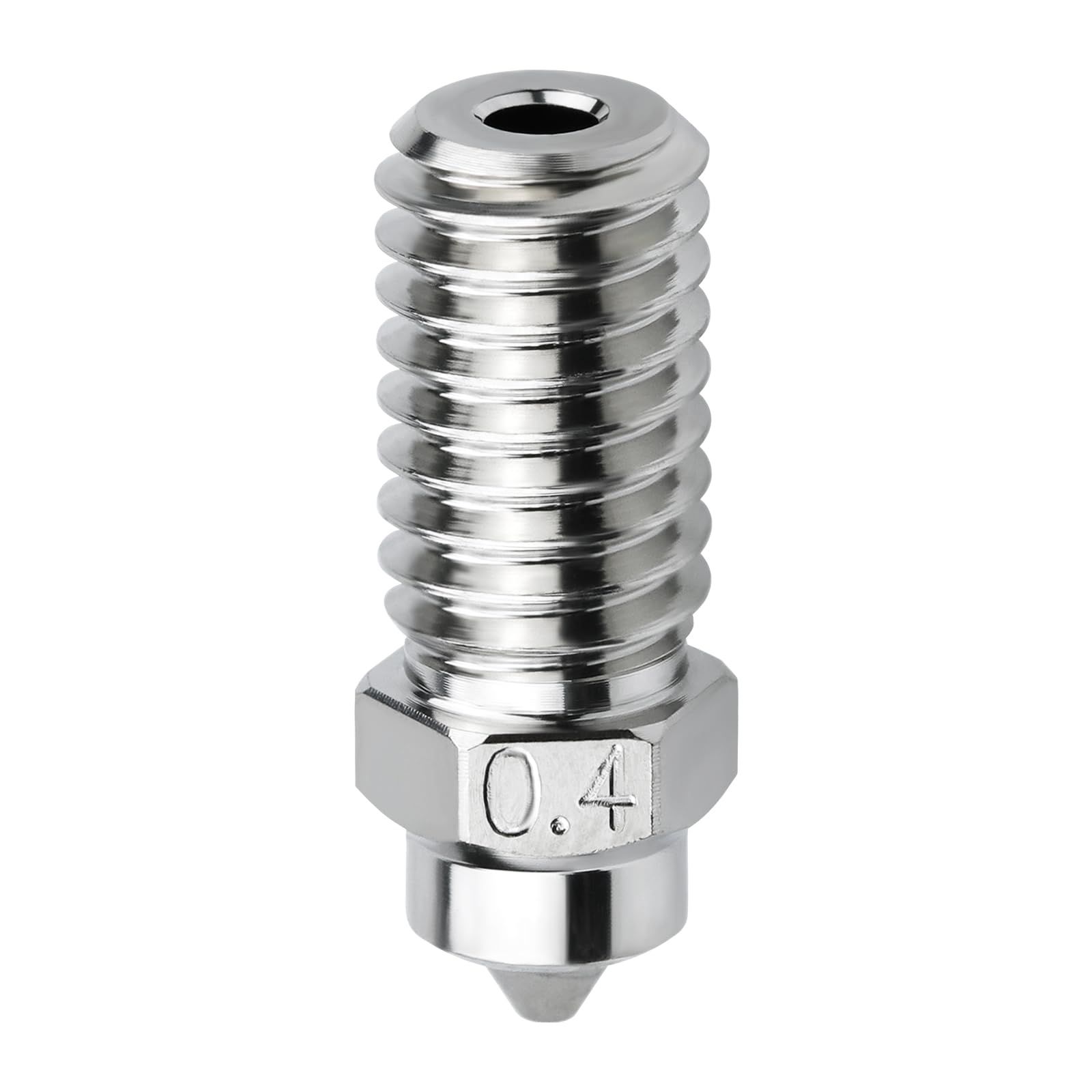 Upgrade Bimetal Nozzle 0.4mm High Flow High Temperature Plated Copper Hardened Steel Bimetallic Nozzle Compatible (Nozzle 0.4) — image 2