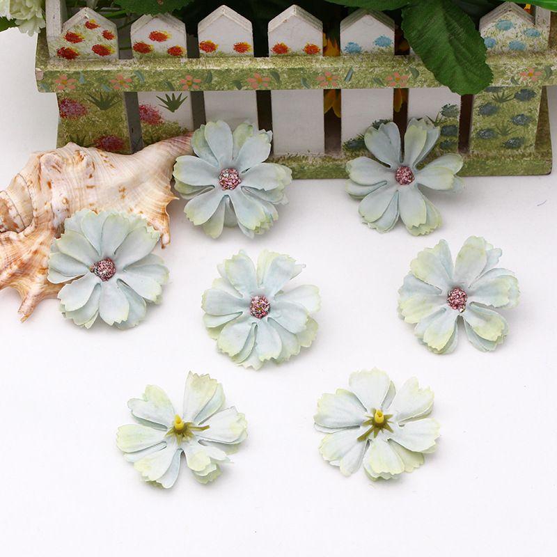 50 Pcs Cherry Blossom Flower Heads Assorted Artificial Silk Flowers Heads Bridal Wedding Party Supply Headbands Dress DIY โ image 4