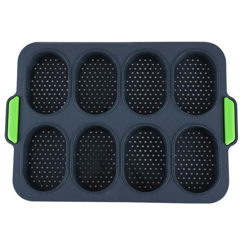 Silicone Cake Mould Oval 8 Compartment Non Stick Baking Pan Kitchen Tools Set — image 2