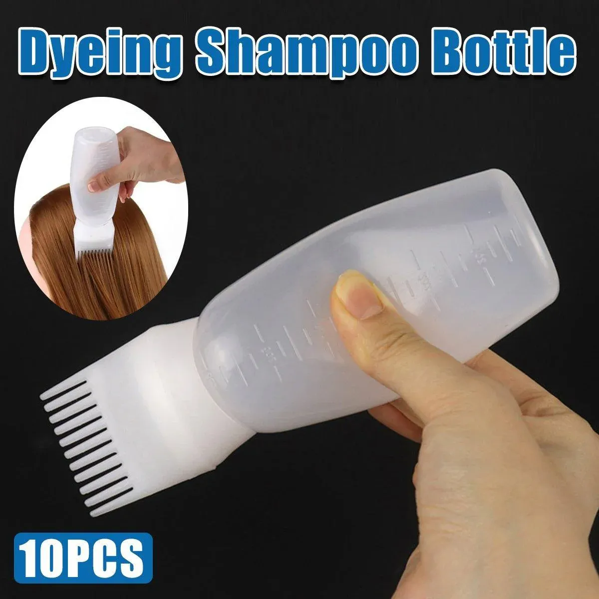 Hair Dry Cleaning Hair Bottle Combing Teeth Coloring Cream Scale Water Perm Potion Salon Tools
