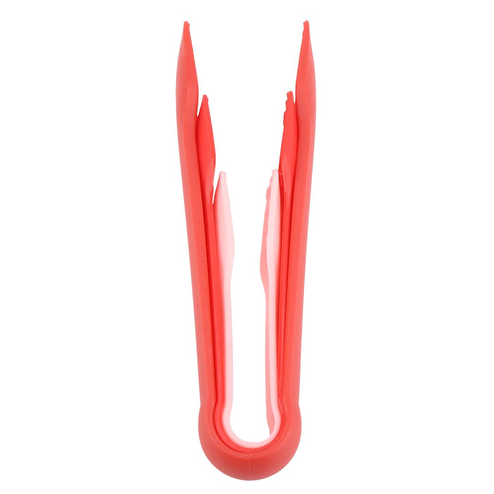3 PCS Multifunctional Plastic Bread Tongs Food Clamps for Home Bakery (Red) — image 5