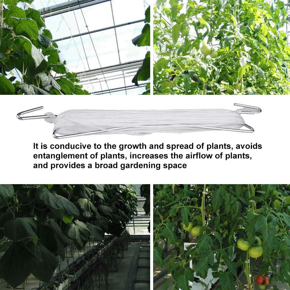 10 Pcs Tomato Support Hooks Plant Climbing Hooks Garden Hooks for Garden Flower Vegetable, Plant Vine Tie Support Tool 33ft Rope — image 5