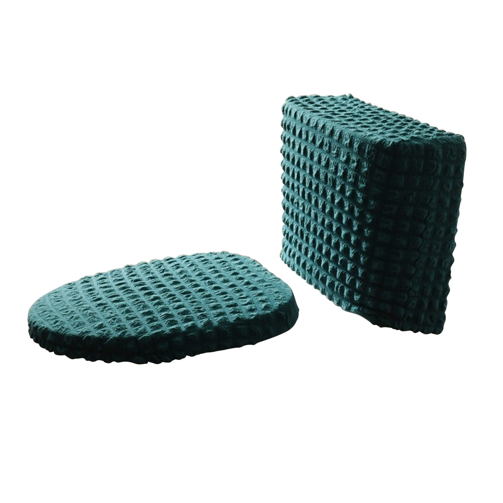 Toilet Lid Cover and Toilet Tank Cover Stretch Toilet Covers Set for Bathroom, Split Toilet Cover, Polyester Spandex Fabric, Machine Washable, with Elastic โ image 2