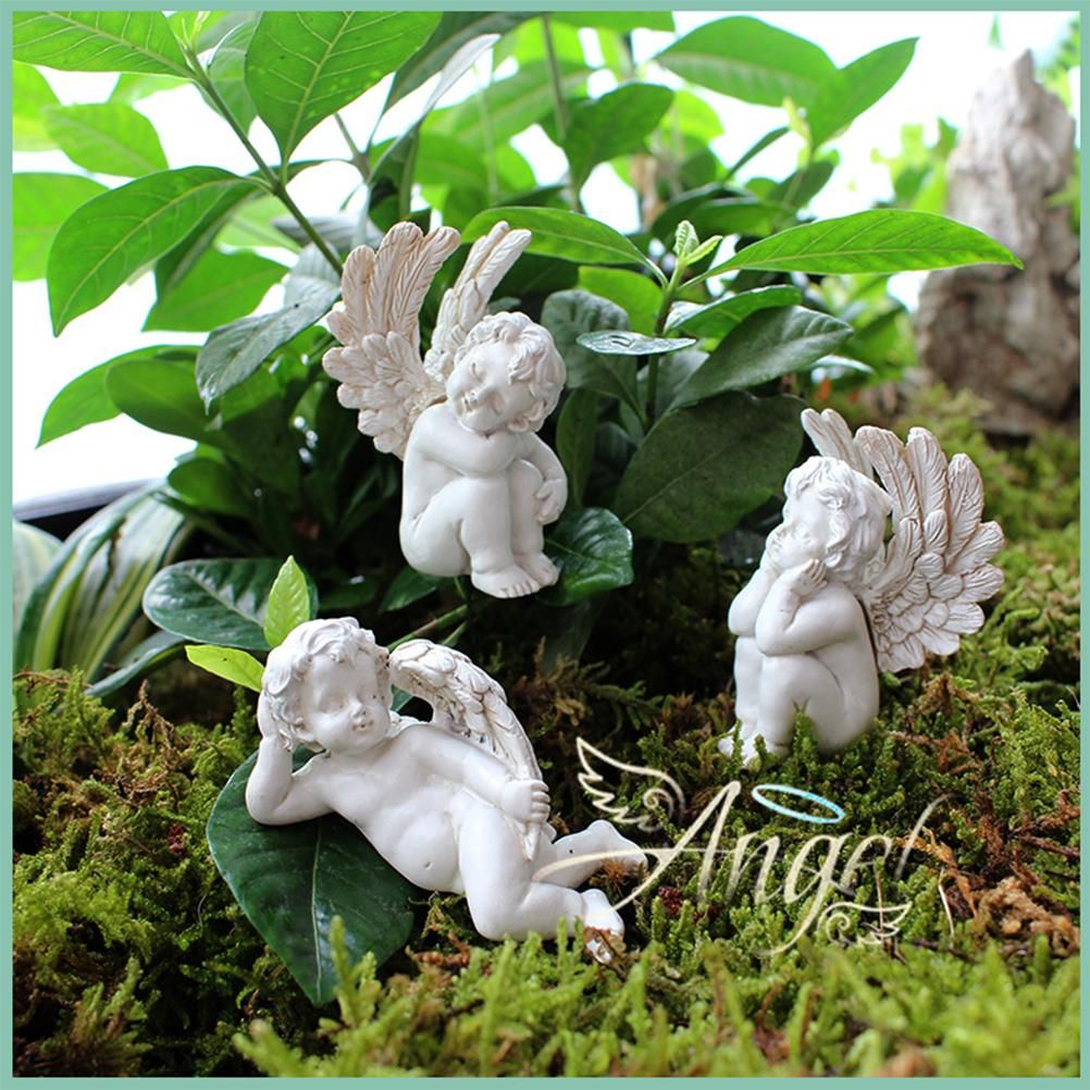 Angel Stakes Figurine Miniature Resin Sculpture Garden Statue for Potted Plants Mini Landscape โ image 6
