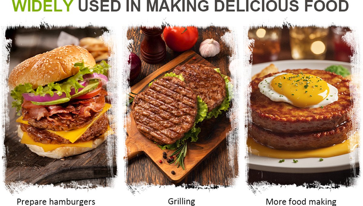 3-in-1 Hamburger and Hamburger Press - Hamburger Mold - Non-stick, durable patty maker for stuffed burgers and sliders - Easy to clean - Orange — image 6