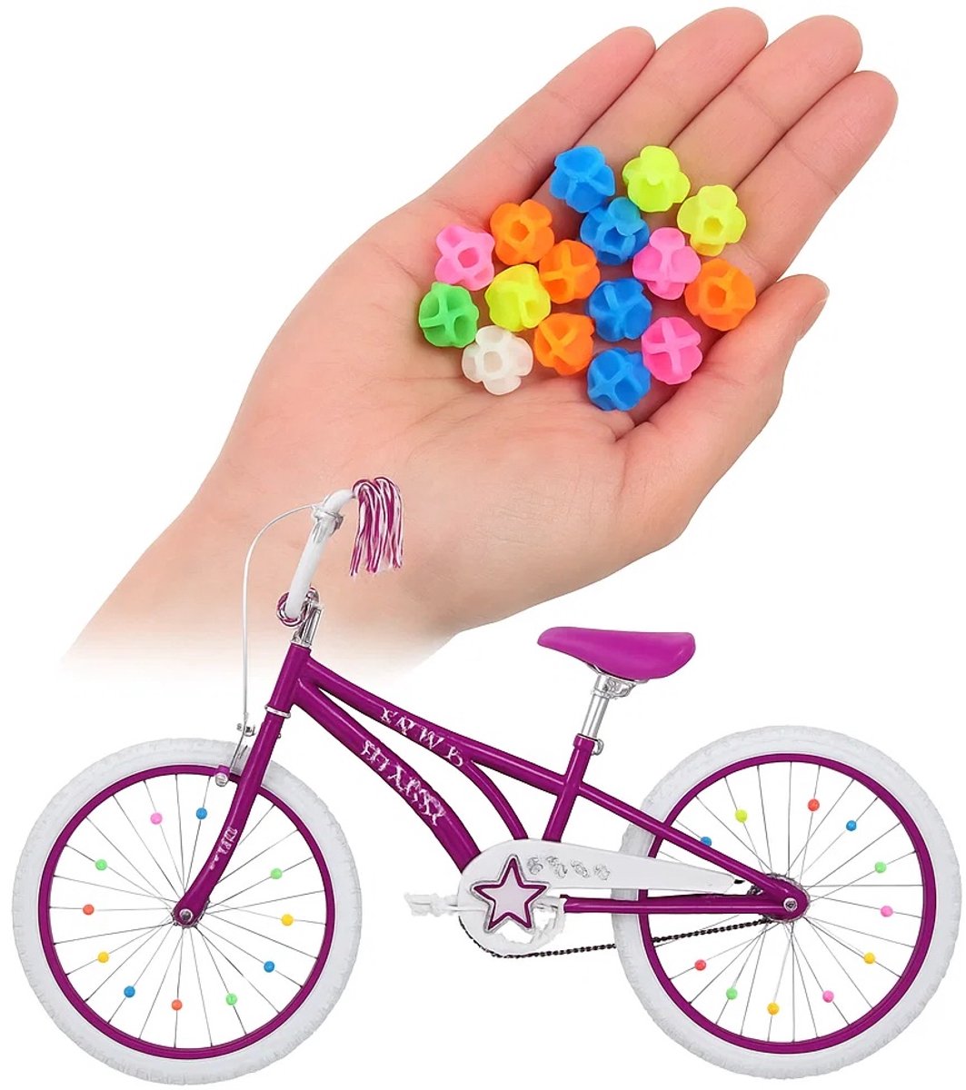 Spoke Beads Bicycle Wheel 36 Pieces | Spoke Reflectors | Glow In Dark | Wheel Reflectors Children's Bicycle | Multicolor