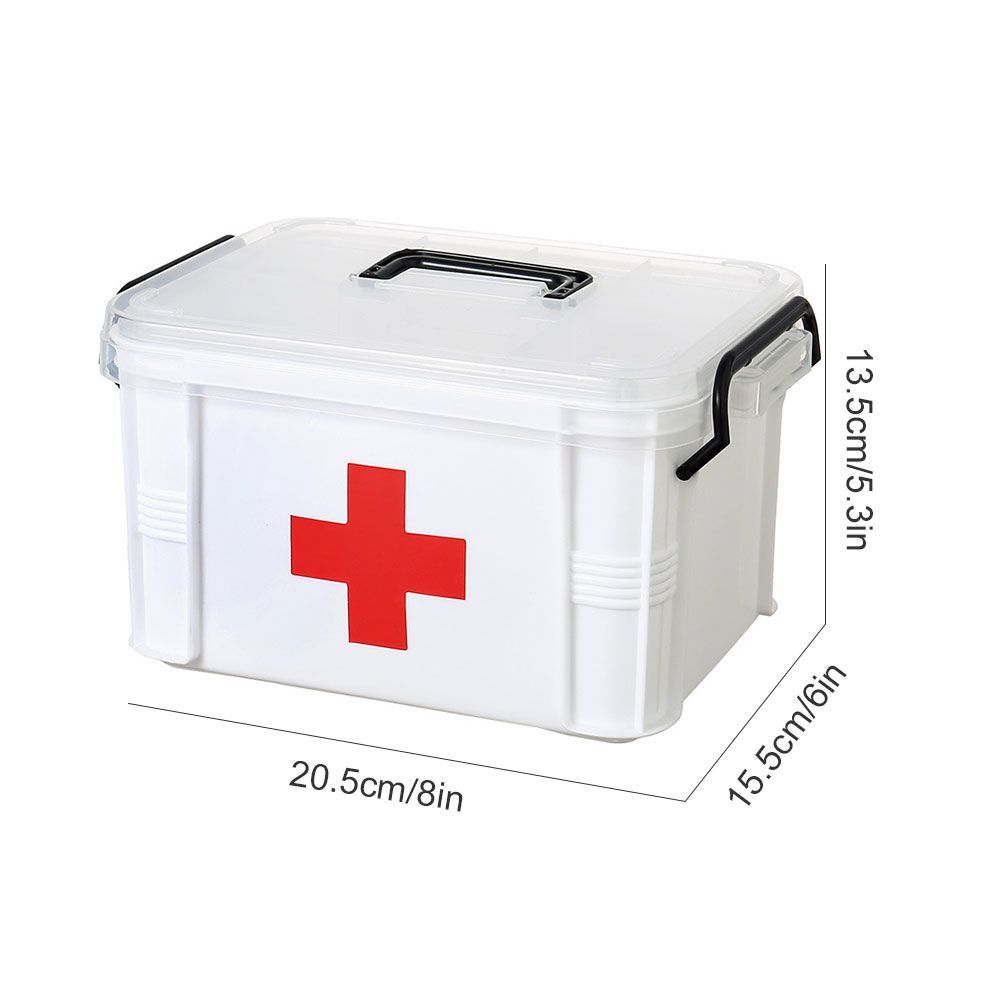 Transparent First Aid Box Portable Medicines Storage Box Safety Emergency Kits — image 2
