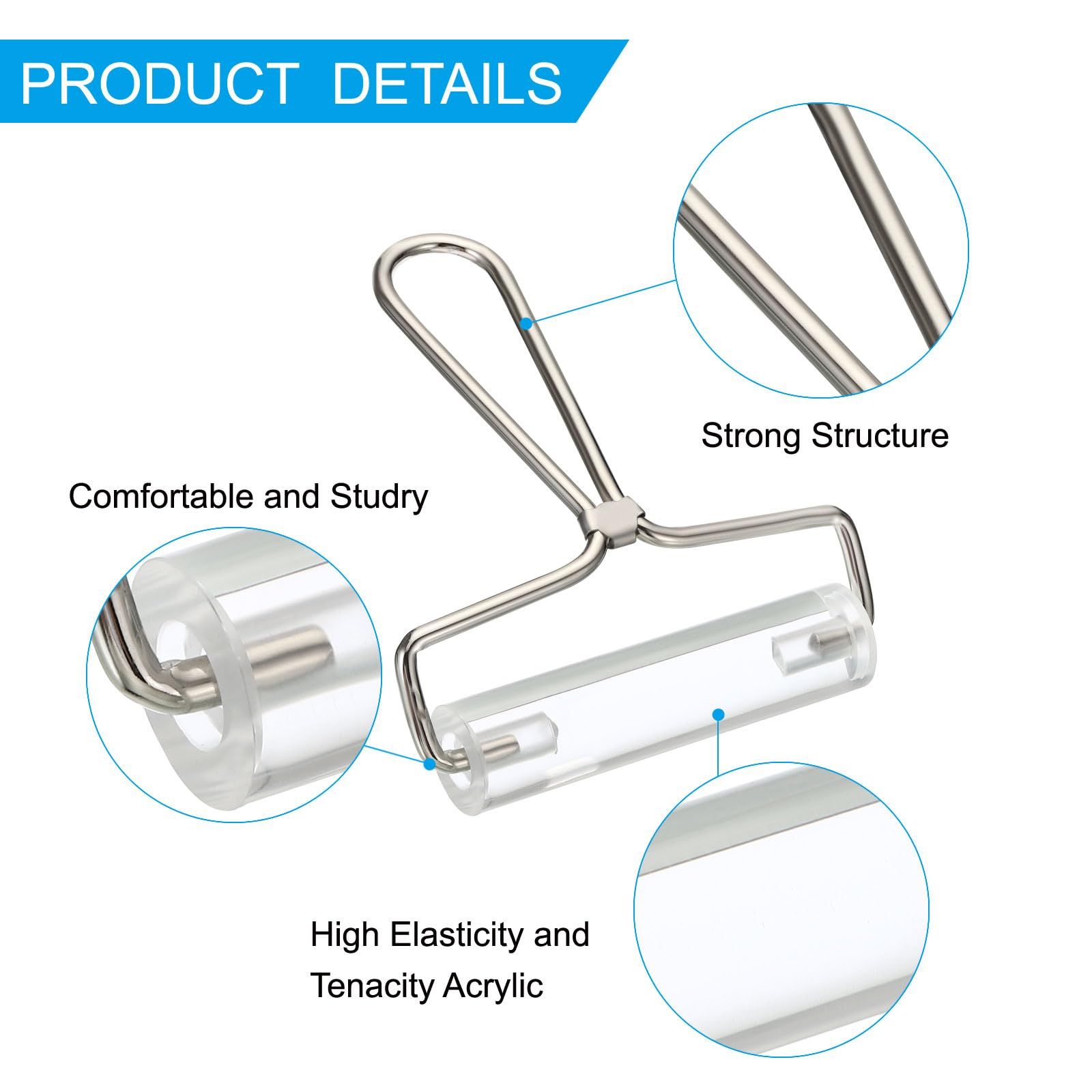 Acrylic Roller Brayer, Clay Rolling Pin Tools with Steel Handle for Wallpaper Printing Printmaking Ink Stamping Tape Construction โ image 4