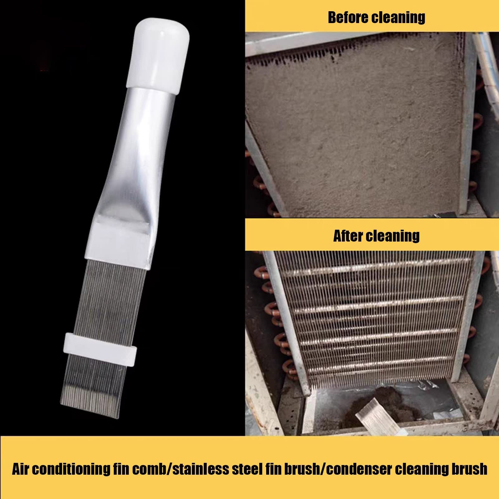 3pcs Air Conditioner Fin Comb Cleaner kit, Fin Cleaning Brush Air Conditioner Fin Cleaner Refrigerator Dust Removal Coil Cleaning — image 2