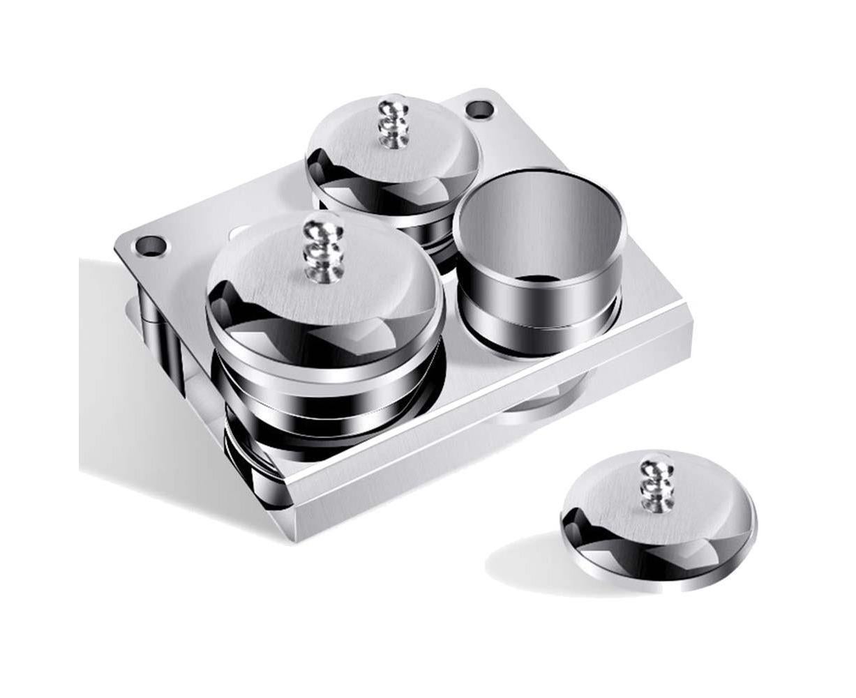 3Pcs Manicure Liquid Cup Acrylic Powder Organizer Tray with Nail Brush Holder โ image 3