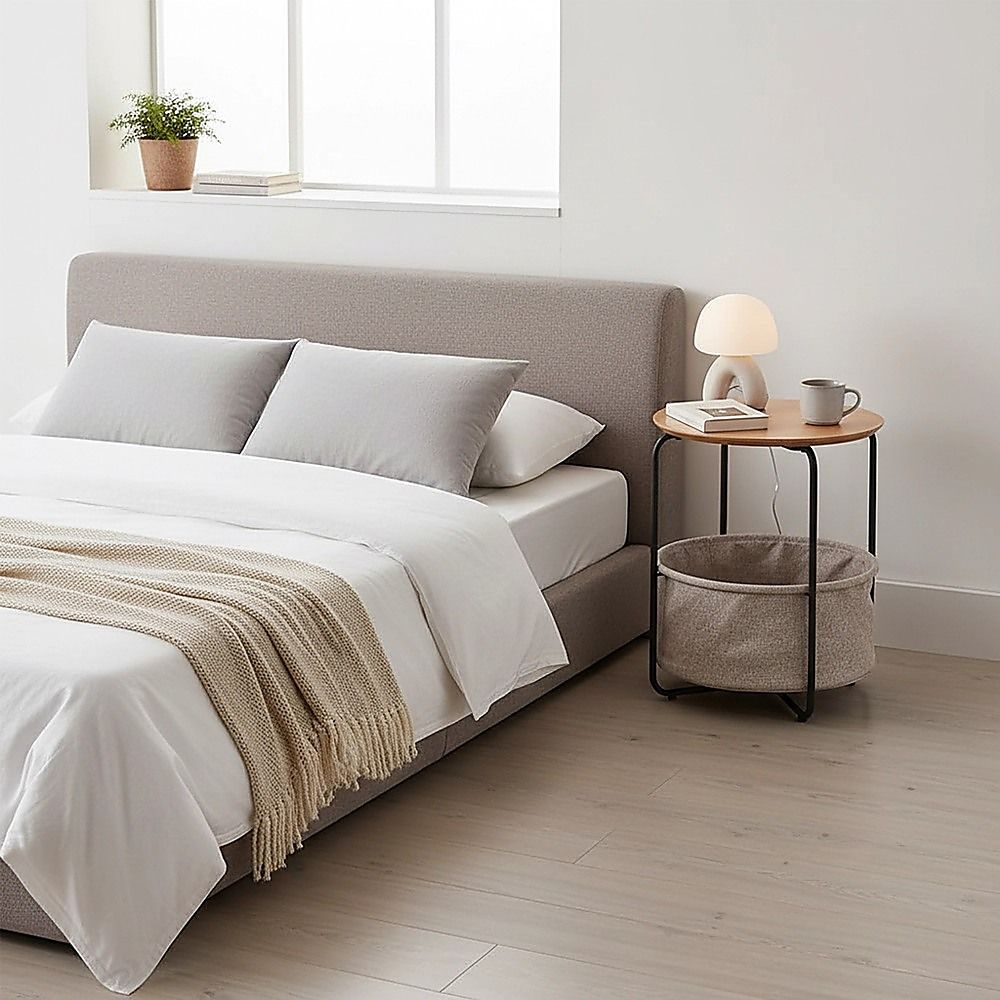 Modern Bedside Table Nightstand Storage for Bedroom or Living Room โ image 4