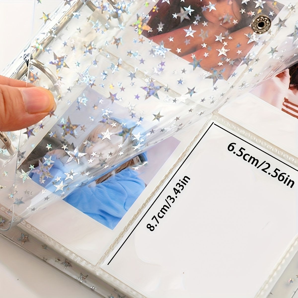 10-Page Laser Star Photo Album with 8 Pockets per Page - Thickened PET Material, Star Design, Perfect for Home Decor, Scrapbooking, and Organizing Photos laser — image 5