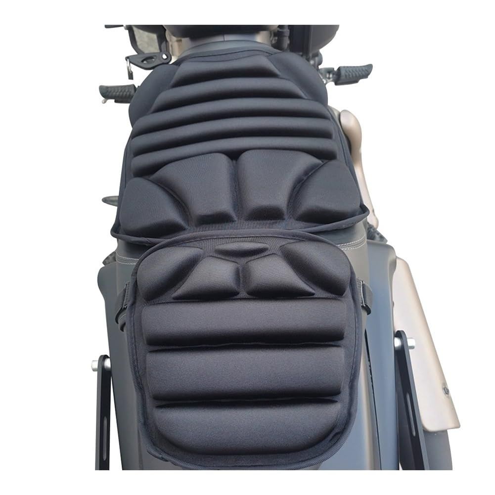 Protective Seat Cover 2 Pcs Motorcycle Seat Pad Motorcycle Pad Cushion Seat Breathable Universal Shock-Absorbing Seat Cover โ image 5