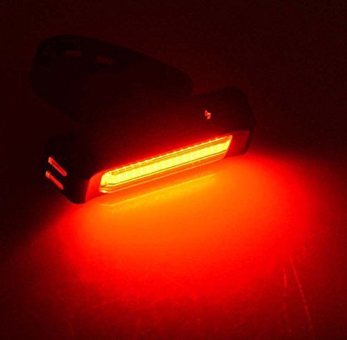 Set USB Rechargeable LED Bike Front Light headlight lamp Bar rear Tail Wide Beam — image 4