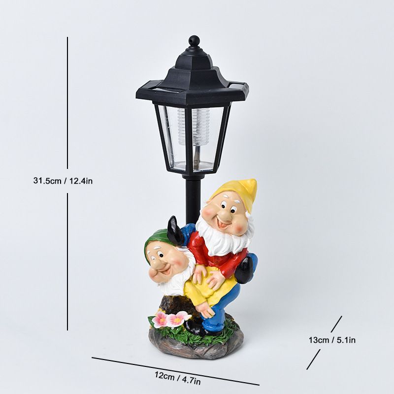 Resin Hummingbird Solar Lamp Outdoor Garden Sculpture Couple Hummingbird - Multi-color - Size 55 — image 4