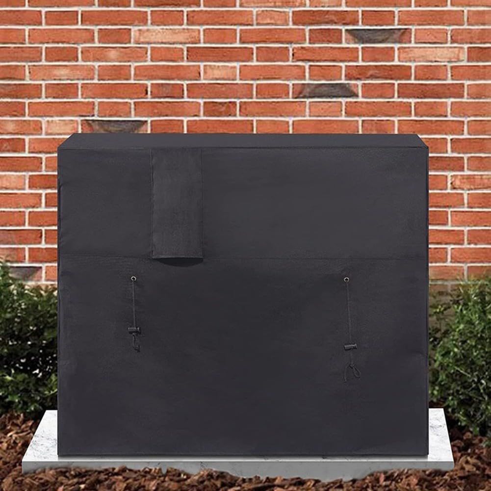 210D Waterproof Oxford Fabric Pool Heat Cover for Outdoor Units with Adjustable Drawstrings, Winter Protection for Spa Equipment โ image 5