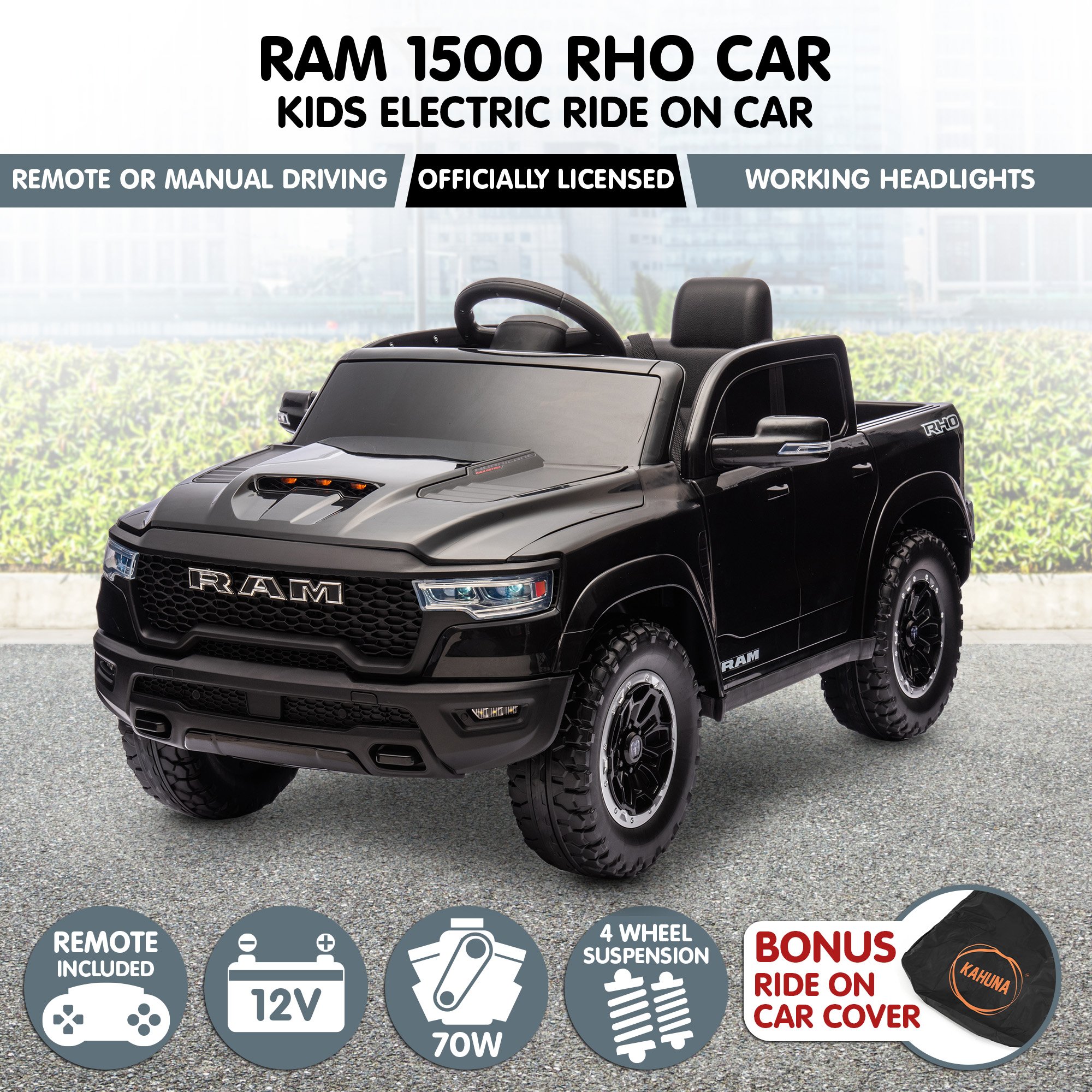 Kahuna Ram 1500 RHO Kids Electric Ride On Car with Remote Control โ image 3