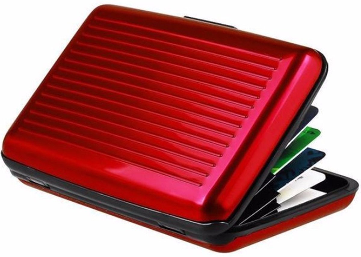 Aluminum Card Holder | Aluminum Wallet | Card Holder | Red