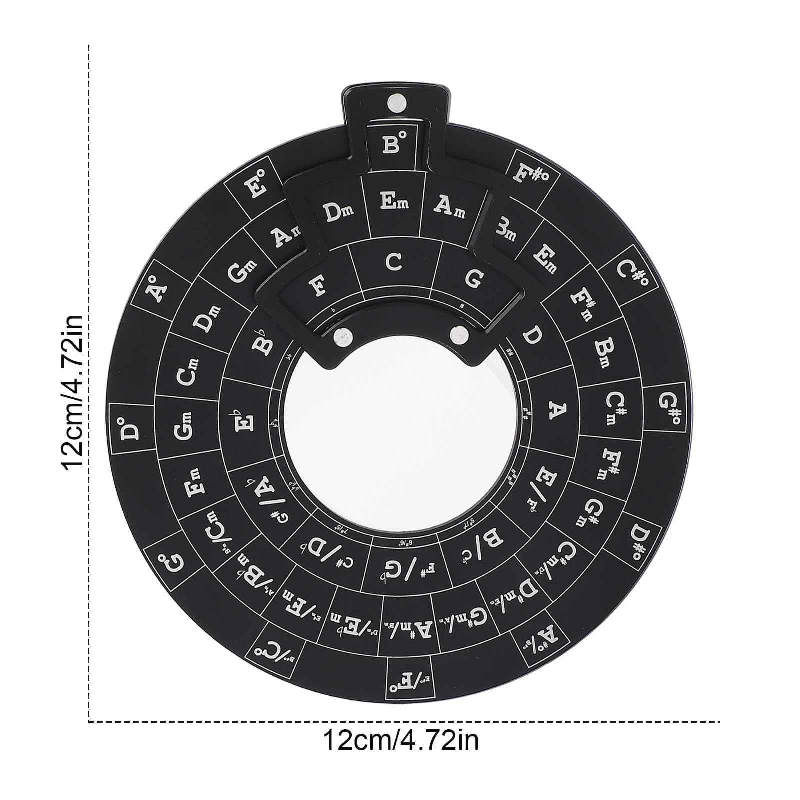 Aluminum Alloy Melody Chord Tool Circle of Fifths Wheel Music Theory Educational Accessor for Staff Learning โ image 2