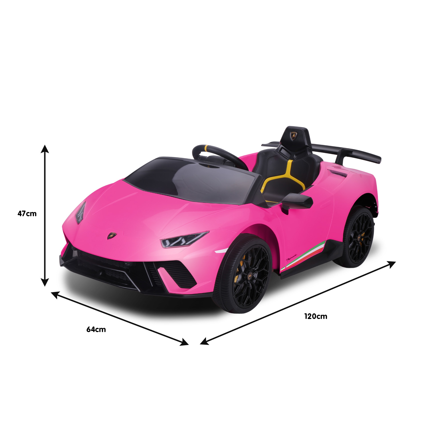 Kahuna Lamborghini Performante Kids Electric Ride On Car Remote Control by Kahuna - Pink — image 6