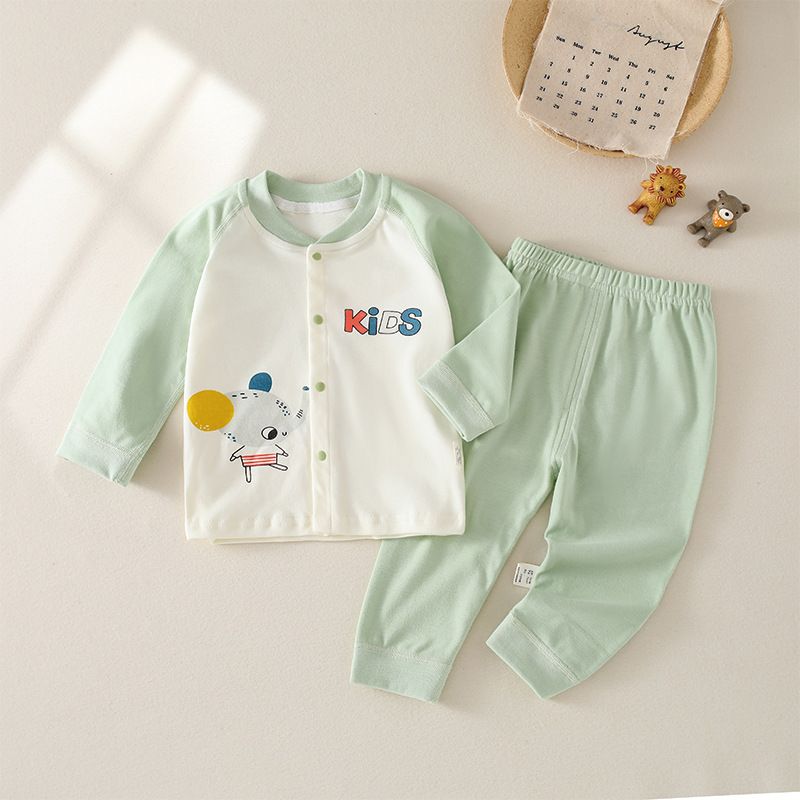 It's Warm Baby Cotton Two Piece Set Long Sleeve Cartoon mouse (flesh color) 73CM — image 3