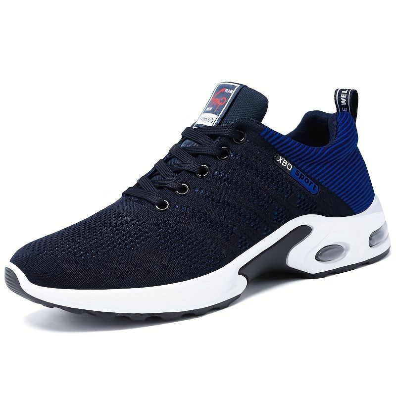 Men's Fashion Sneakers with Breathable Mesh and Cushioned Sole - Blue - Size 9(AU9/EU42) โ image 4