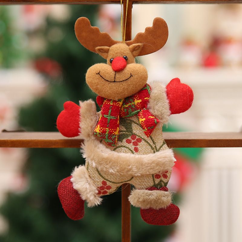 4 pcs Christmas Plush Ornaments Xmas Plush Toy Xmas Tree Decorations Hanging Ornament Christmas Decorations Xmas Fireplace โ image 4