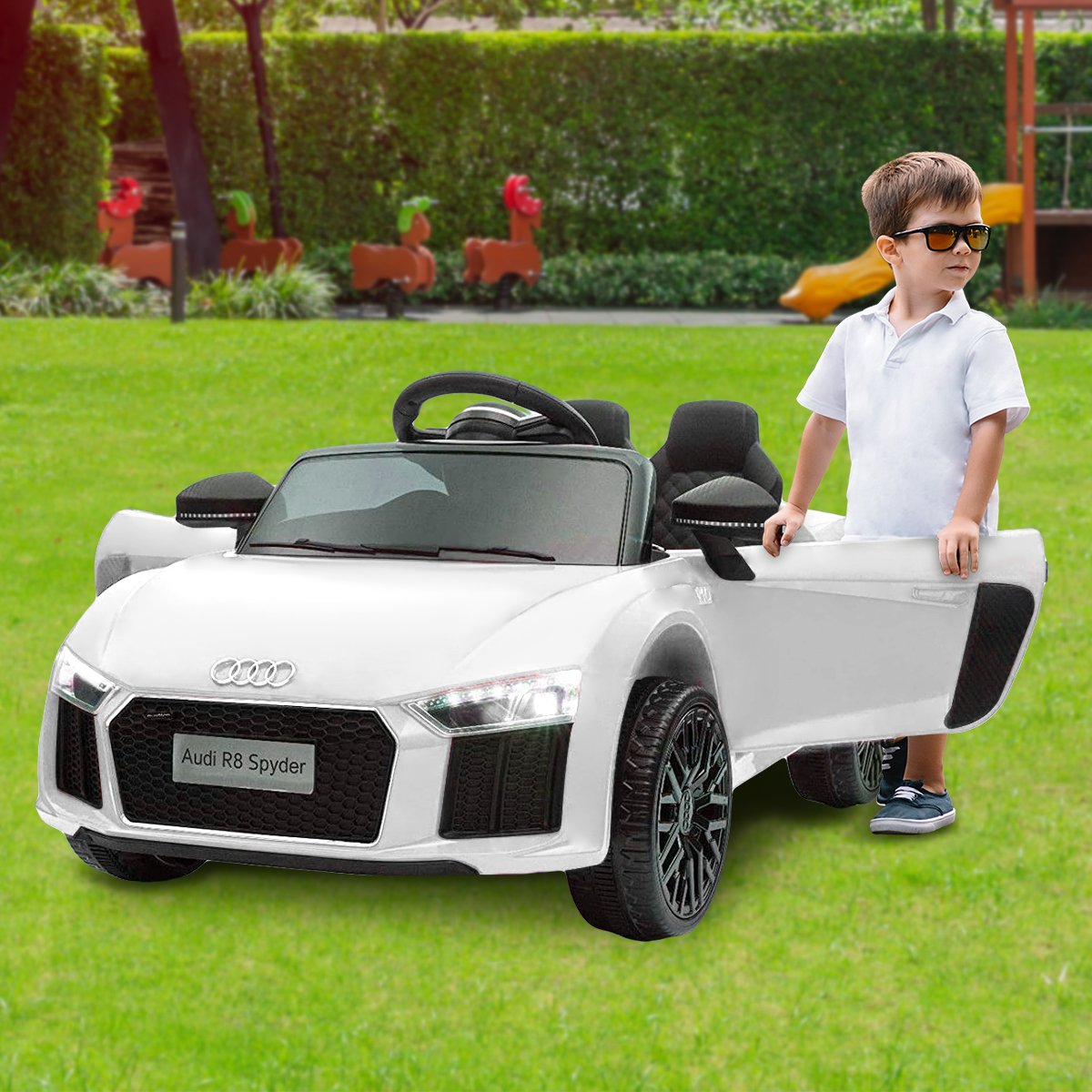 Kahuna R8 Spyder Audi Licensed Kids Electric Ride On Car Remote Control - White โ image 4