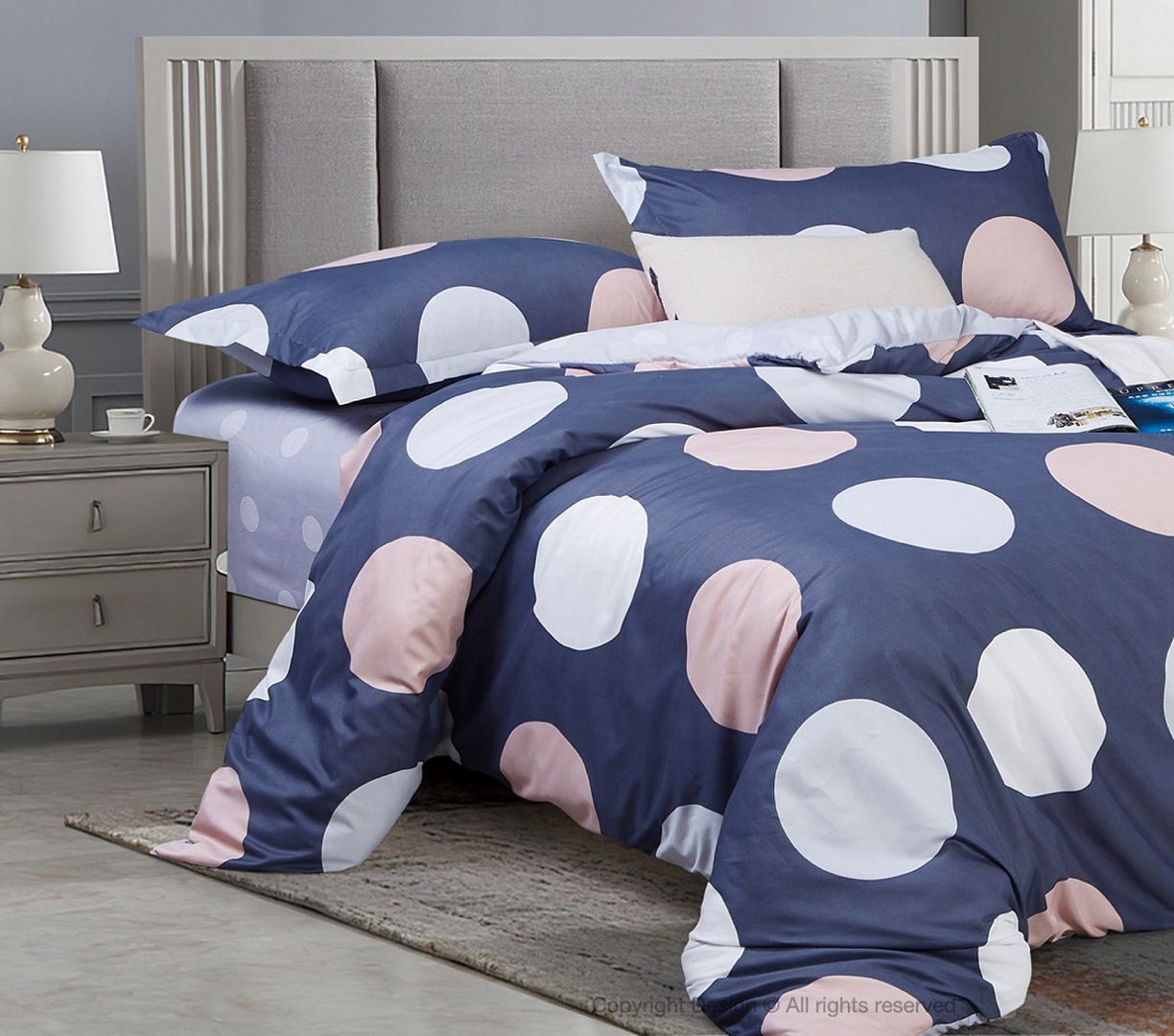 Circles King Size Quilt/Duvet Cover Set — image 2