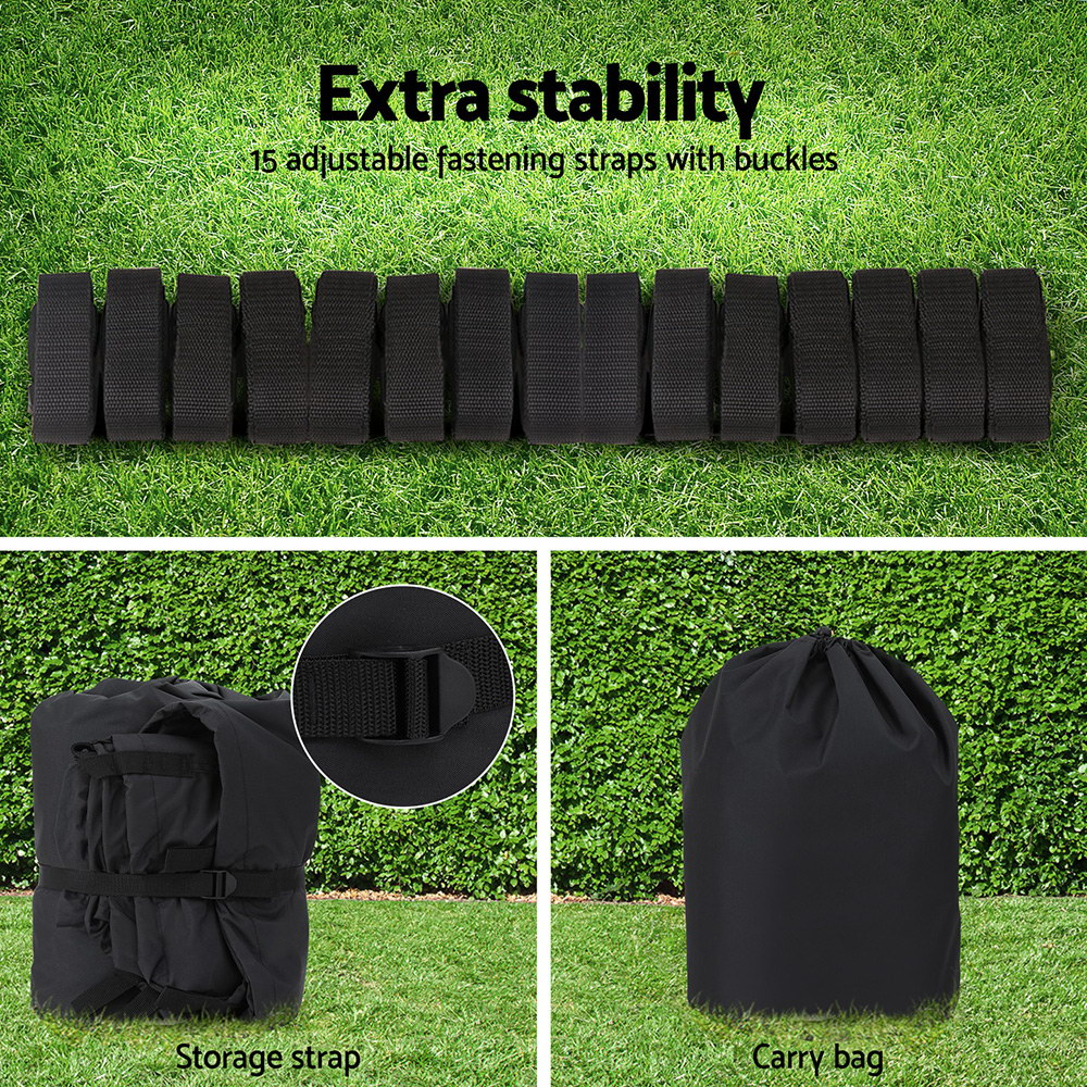 Seamanship Boat Cover 25-27ft Trailerable Jumbo Marine 600D Heavy Duty Black — image 6