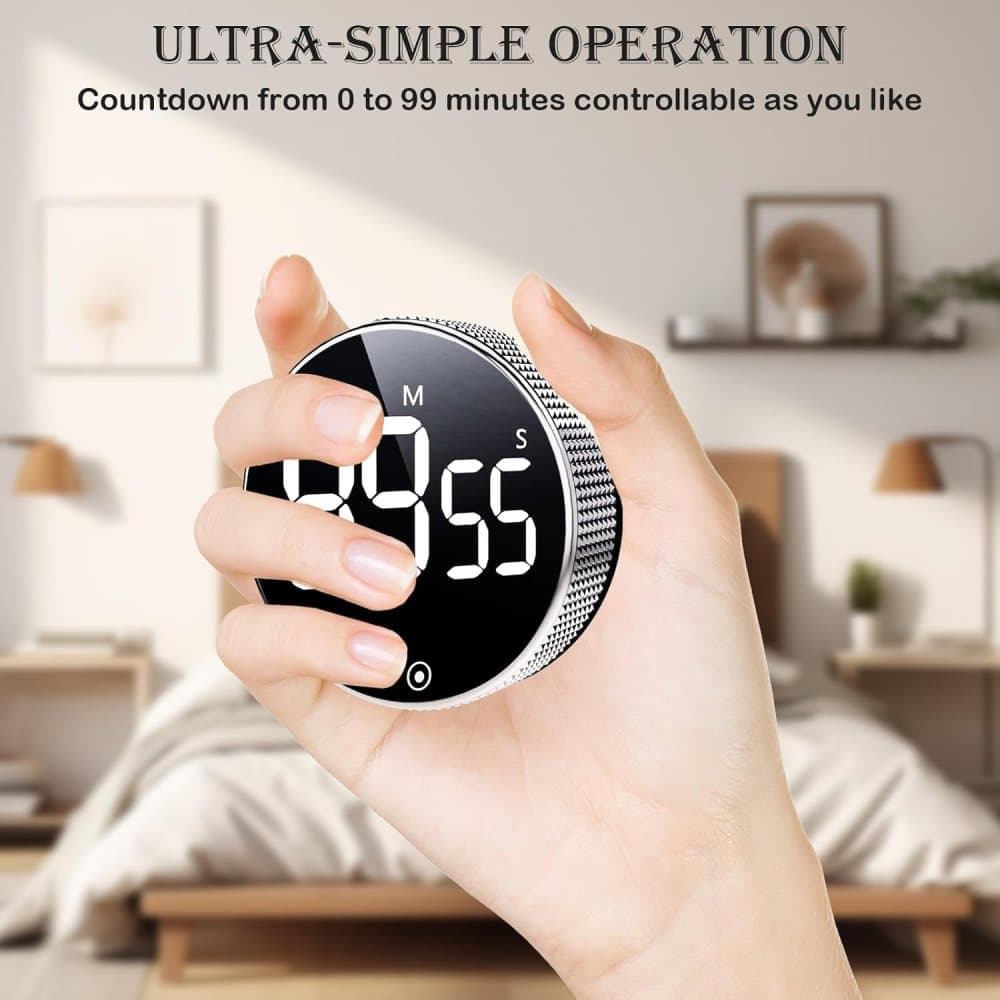 Digital Timer with Magnet and LED Display, Compatible with Kitchen Appliances — image 5