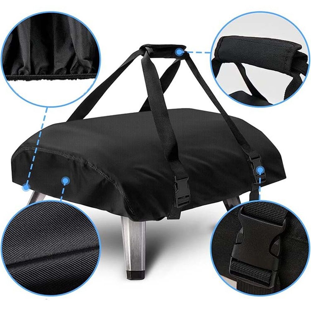 Outdoor Pizza Oven Cover Handheld Convenient Gas Oven 420D Oxford Dustproof and Waterproof Cover(63*41*16CM) — image 3