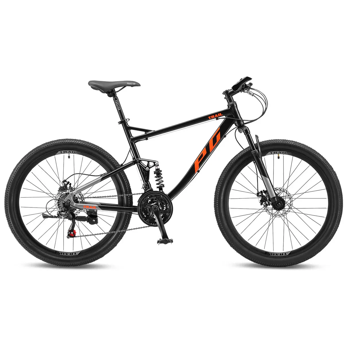 Progear Trail Dual Suspension MTB 26*17" Black Ember โ image 2