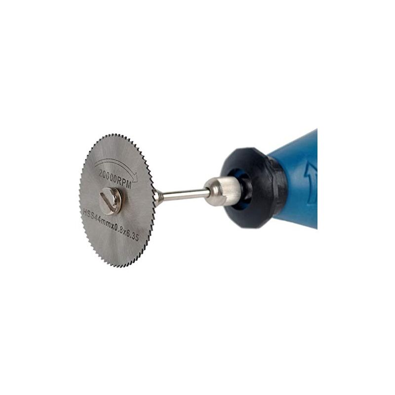 6 pcs Hss Saw Blades Set With 1Pc 1/8" Shank Extension ROd, Cutting Wheel Set For ROtary Tools — image 4