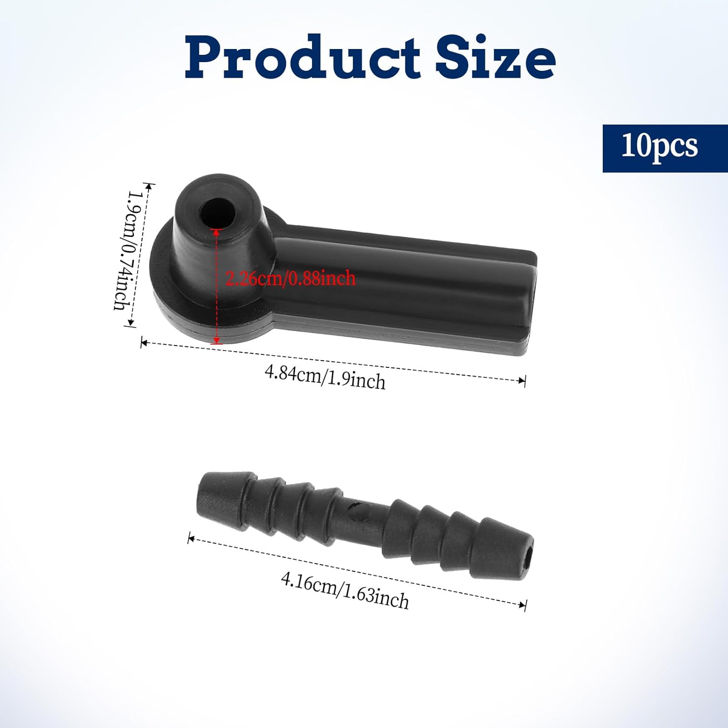 5 Pack Brake Bleeder Hose Bottle Fluid Bleeding Connector Adapter Joint for Oil Air Hose Changer Exchange Pipe System Tool Kit Pumping Nipple for Cars Trucks