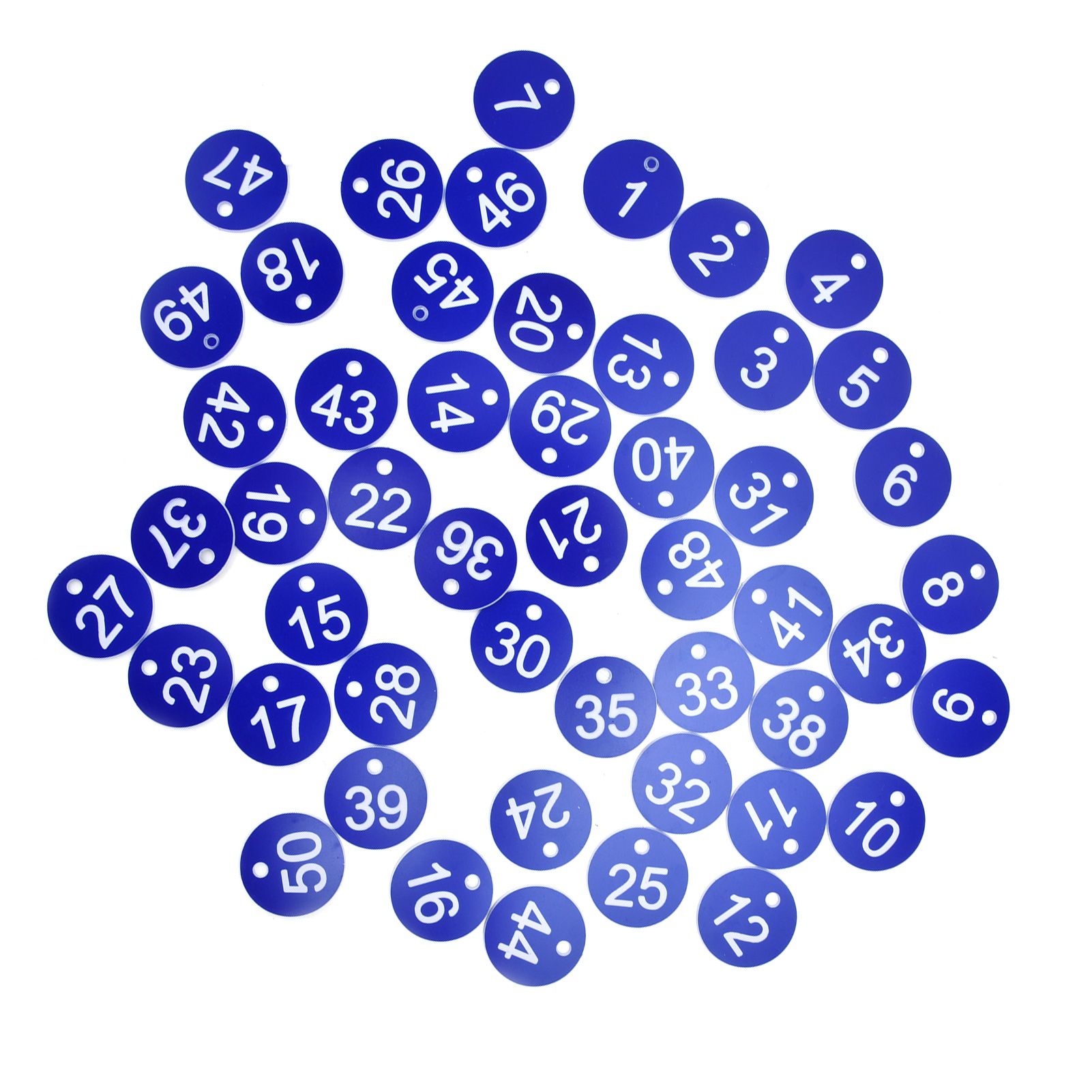 50PCS Numbered Label Numbered Tag for Farm Livestock Beekeeping Husbandry Breeding Supplies1-50 Blue — image 3