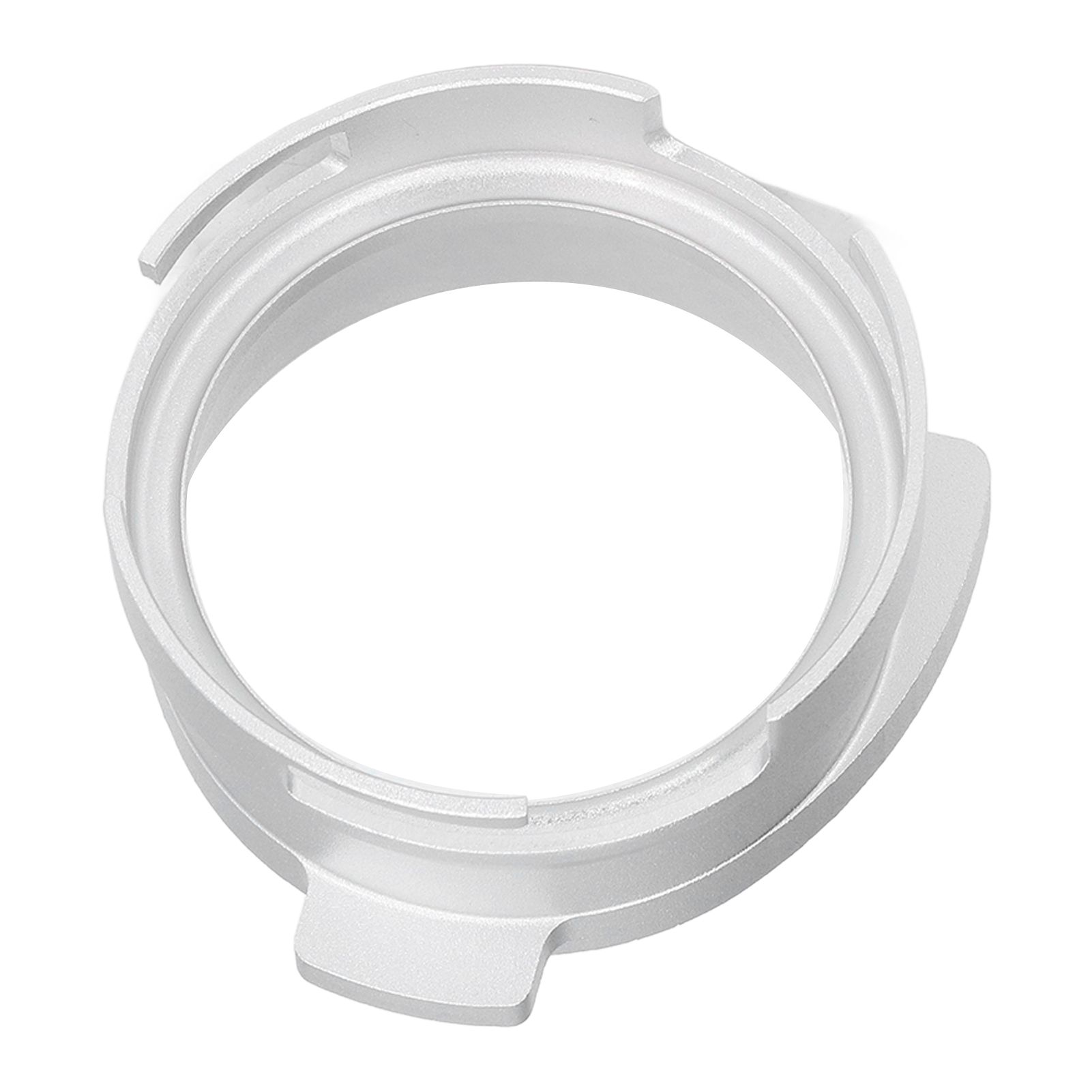 54mm Coffee Portafilter Dosing Funnel Aluminum Alloy Rotatable Dosing Funnel for Coffee Machine Silver โ image 2