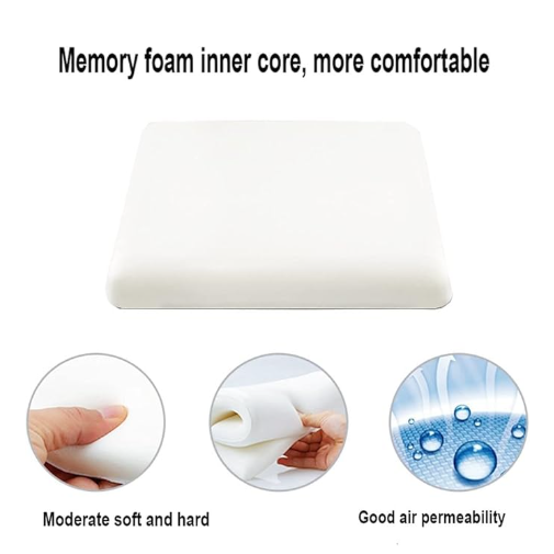Square bar stool cushion with ties, breathable and non-slip square chair pad, 28*28*3.5 cm memory foam children's stool cushion (Mustard Green) — image 5