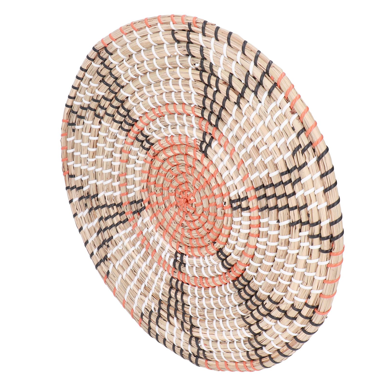 Insulation Pad Nordic Straw Woven Placemats Heat Insulation Pads Homestay Wall DecorationL — image 3