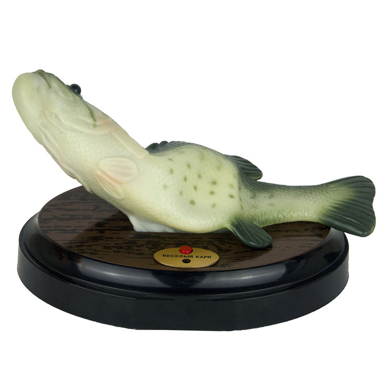 Singing Fish Decoration - Green with Square Base — image 2