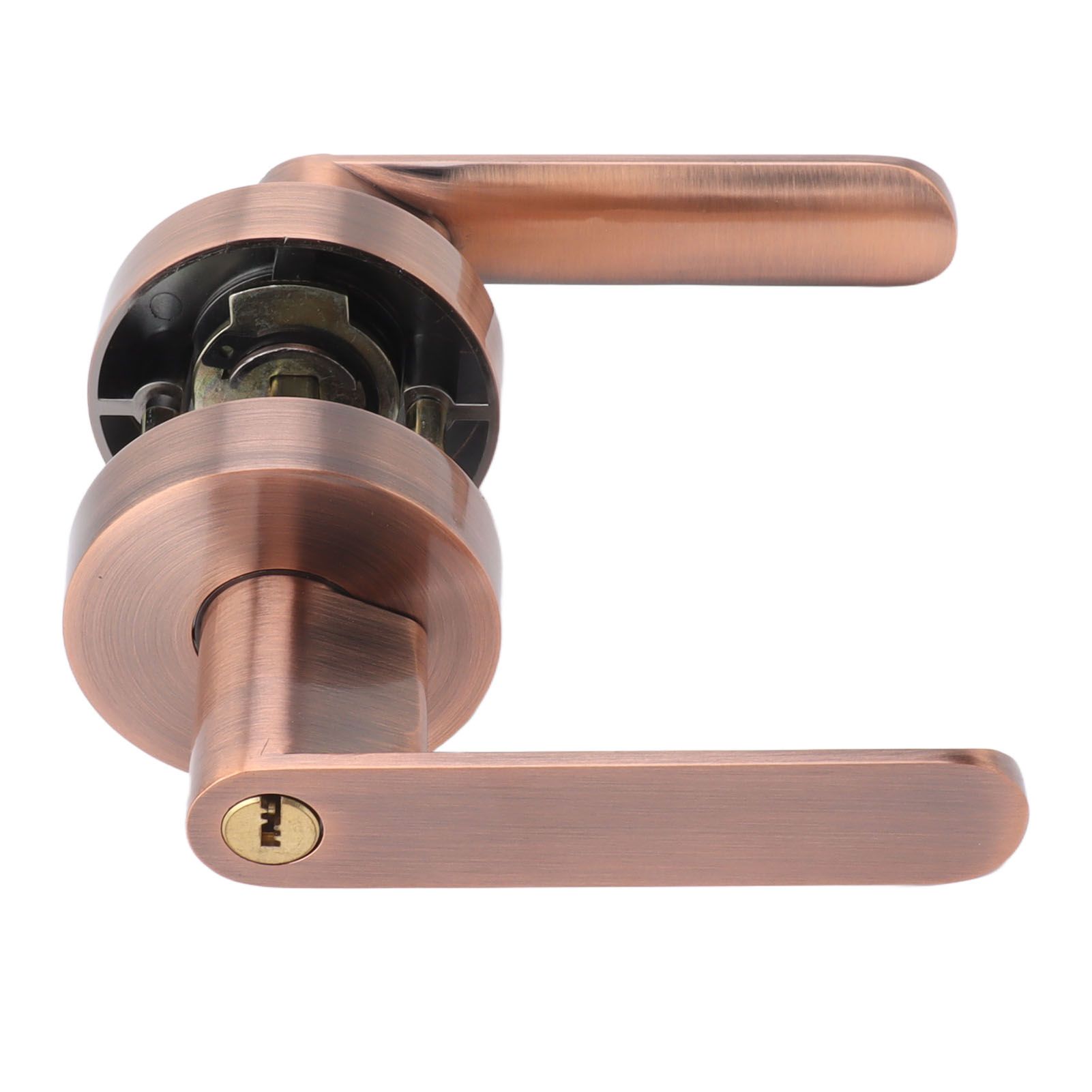Passage Door Lever Set Aluminum Alloy Simple Modern Door Entry Lever Lock for Hallway Closet — image 2