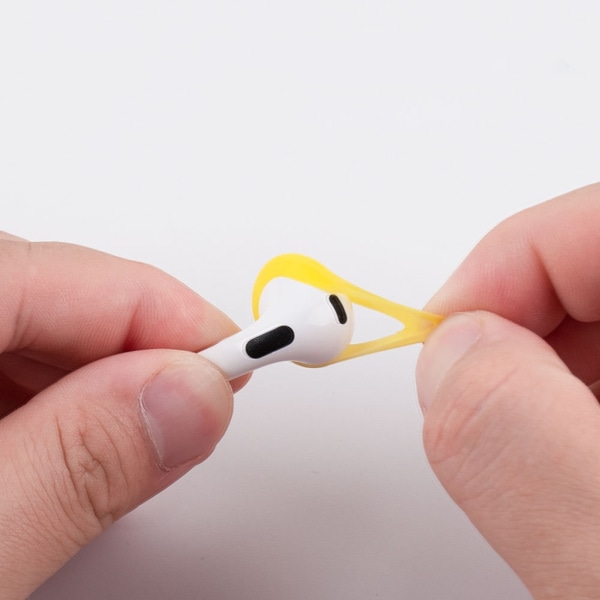 3 sets of earplugs for Airpods Pods 3 silicone ear caps Bluetooth compatible headphones Earplugs Ear cushions Ultra-thin anti-slip Blue red yellow — image 4
