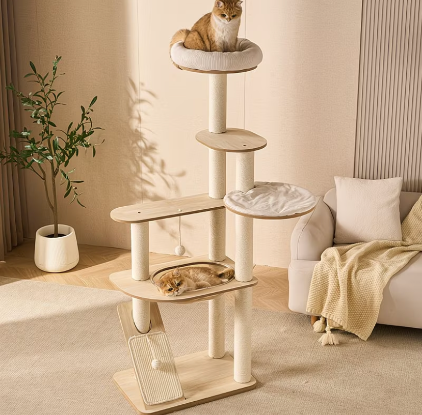 Nordic Gray Felt Cat Tree (Medium) — image 2