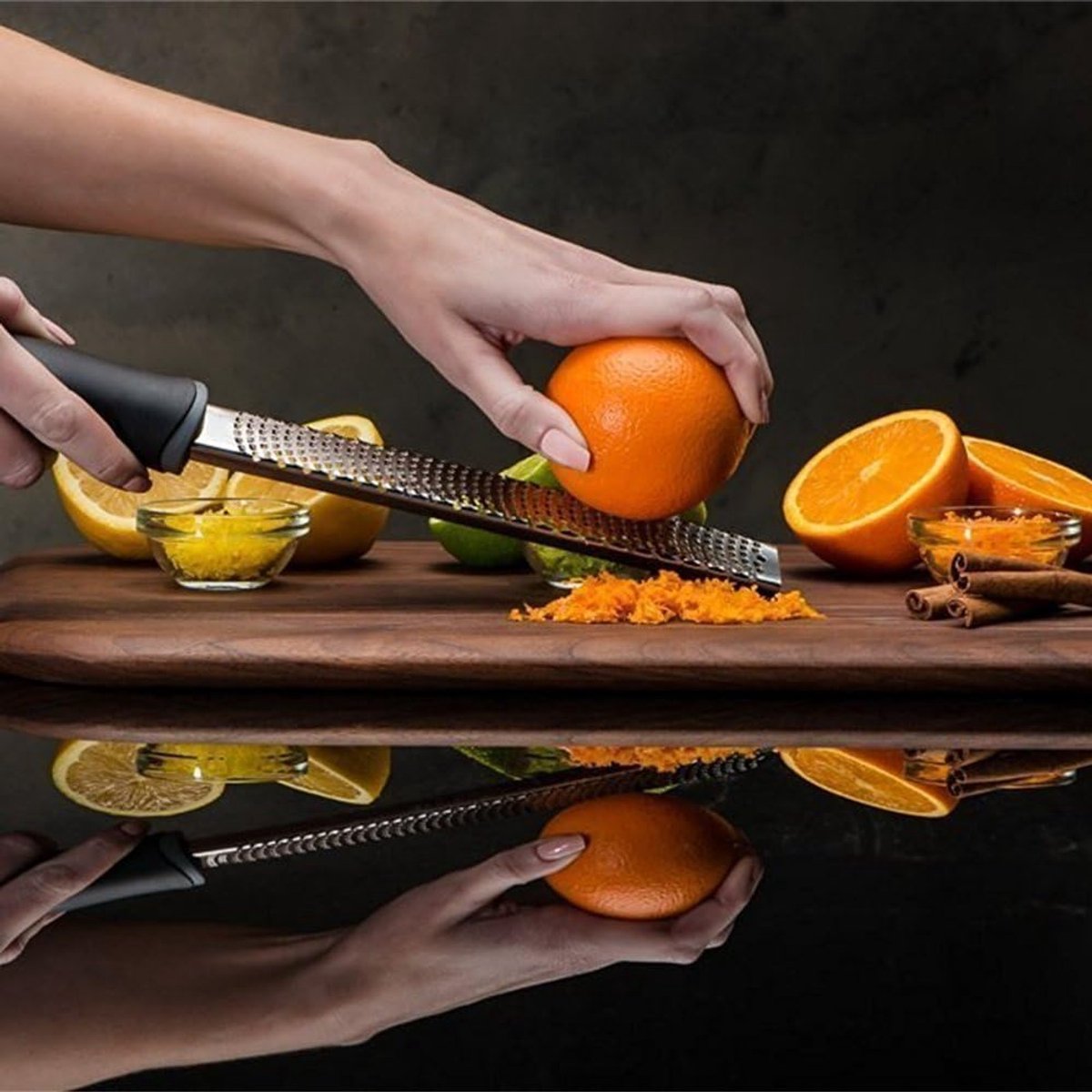 Grater - Professional zester - Fast and efficient Lemon grater - Multifunctional Long hand grater - Cheese grater - Ginger grater - Garlic grater - Narrow long — image 3