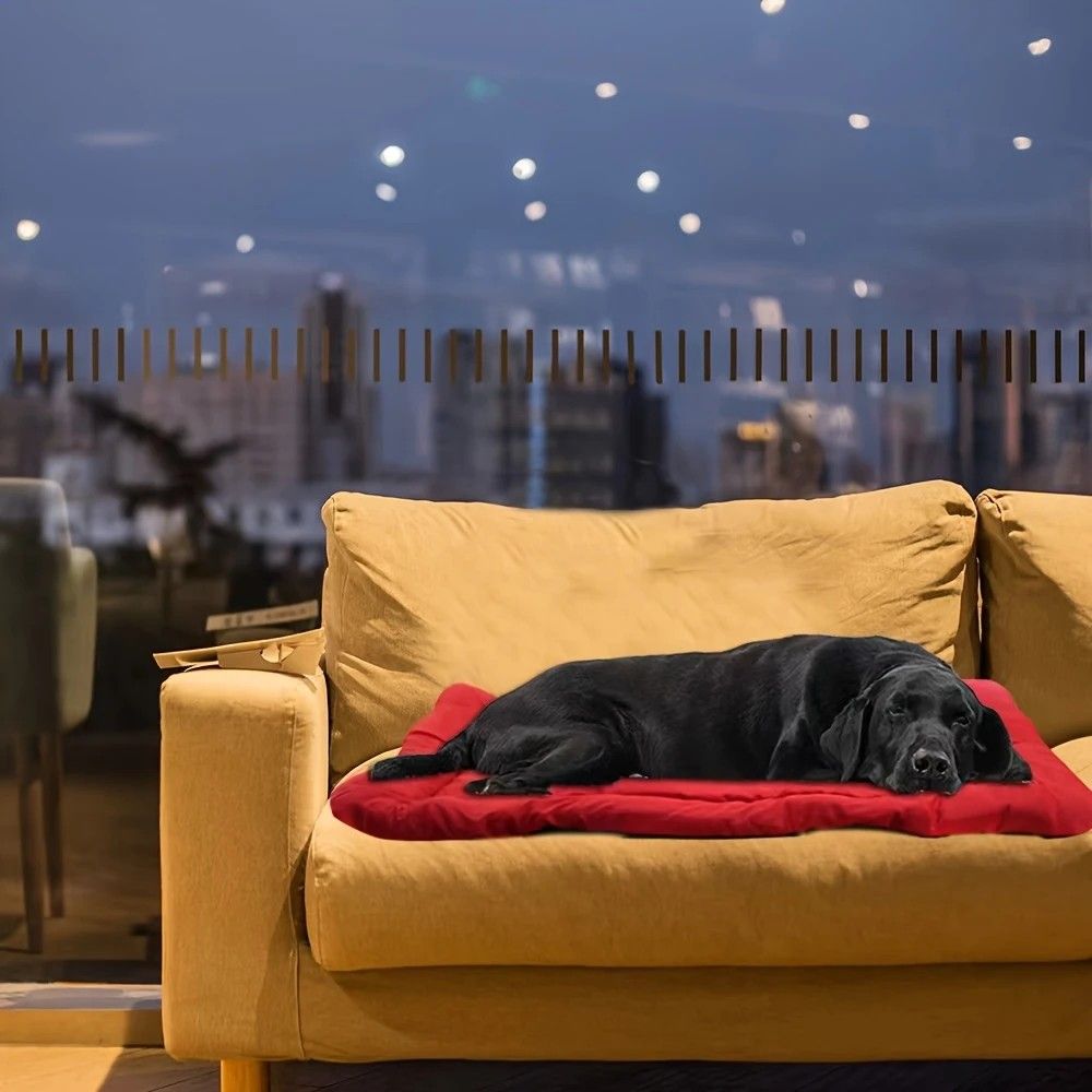 High-quality moisture-proof thick portable camping dog bed suitable for medium / large / small dogs - durable polyester outdoor mat with handle foldable design — image 5
