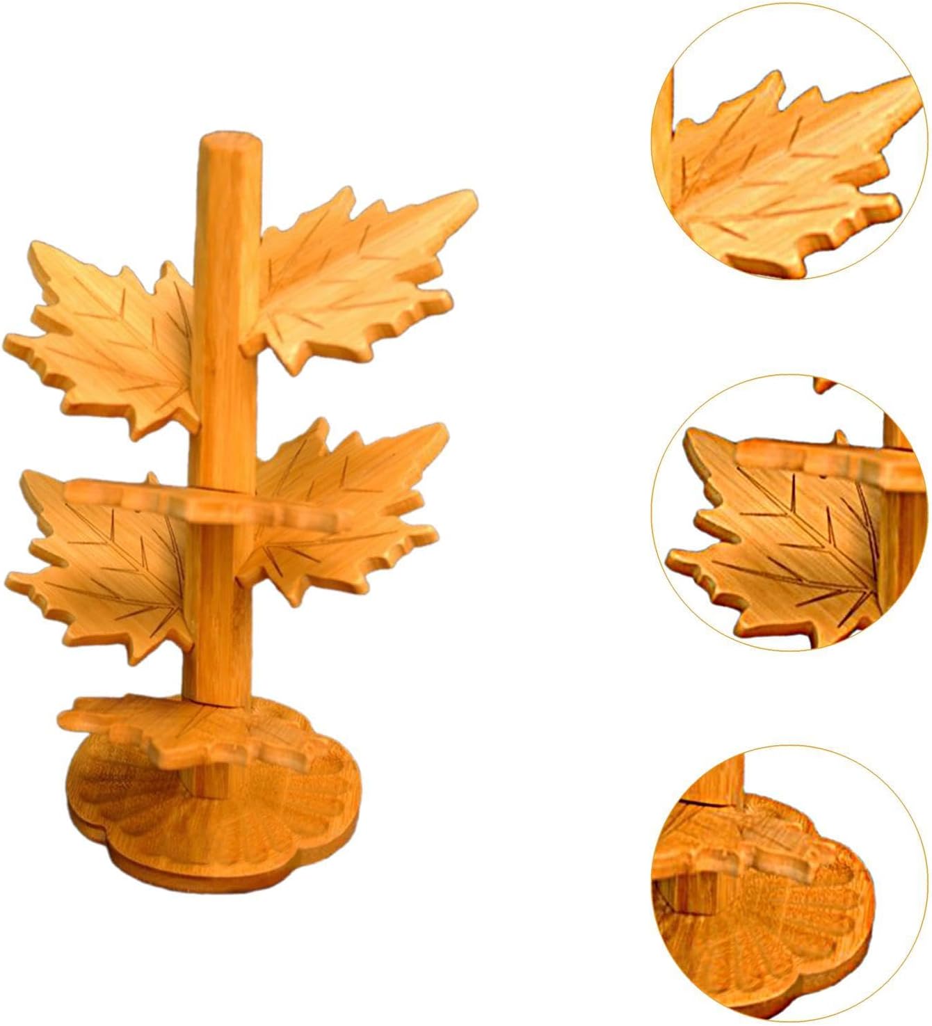 6 coasters in the shape of a maple leaf - heat-resistant and heat-insulating - suitable for dining tables, placemats, decoration, heat retention - also — image 3