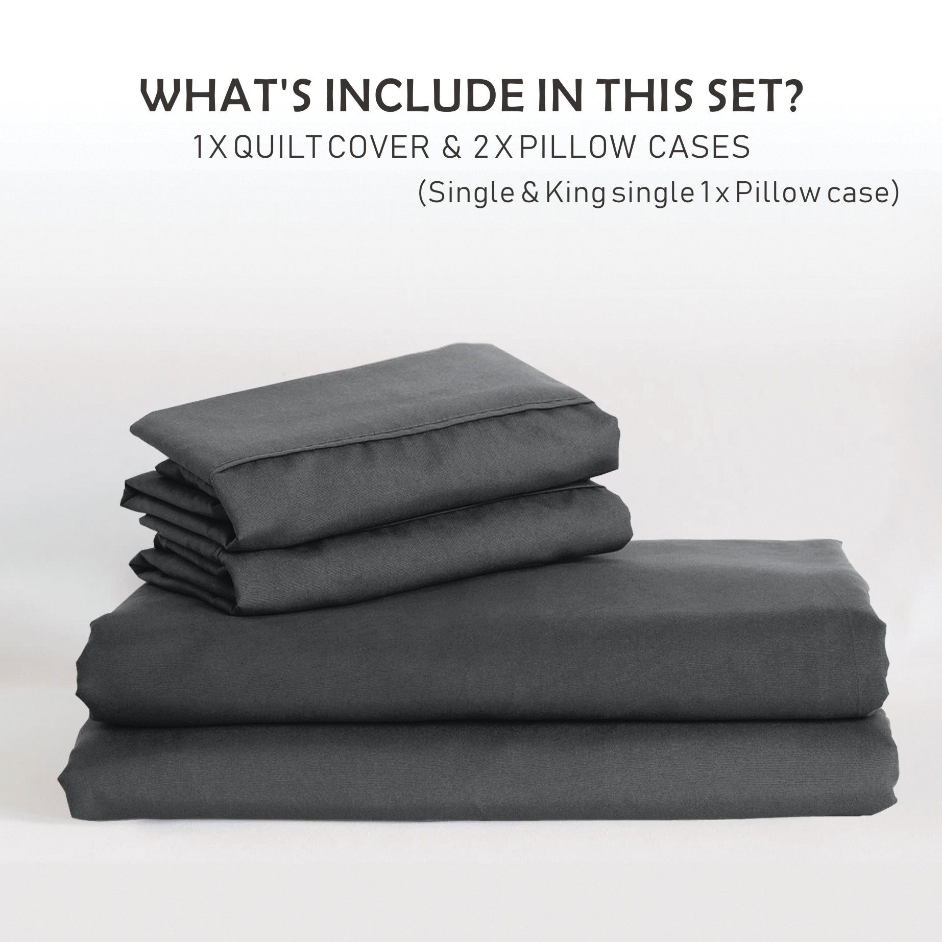 2 Piece Hotel Soft Microfiber Quilt Cover Set-2000TC Duvet/Donna Cover Set & Pillowcases -1 Quilt Cover Zipper Closure & 1 x Pillowcases-Breathable Bedding — image 6