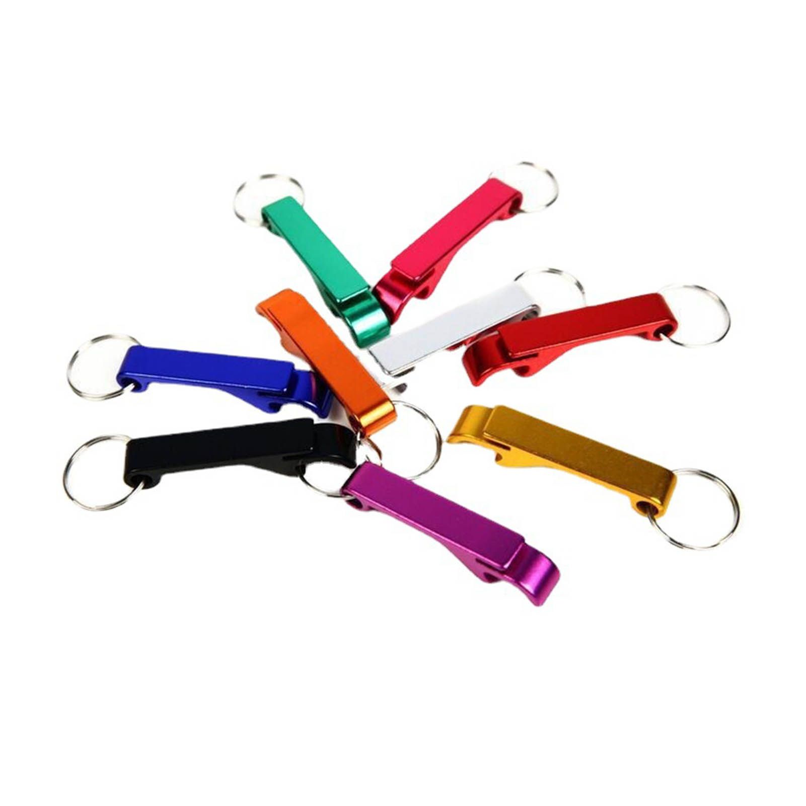 50pcs Keychain Bottle Opener Aluminum Alloy Mini Pocket Beer Beverage Opener Colorful Metal Bottle Opener — image 3